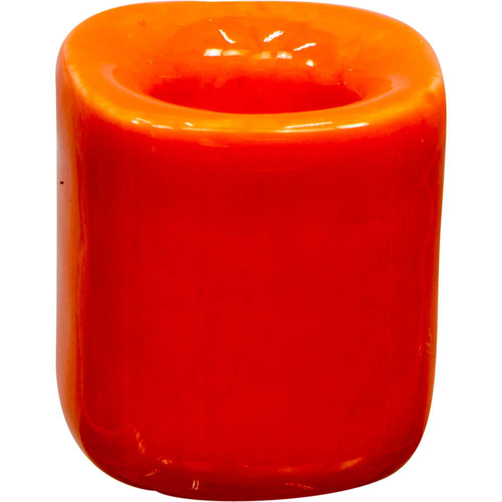 Orange chime candle holder