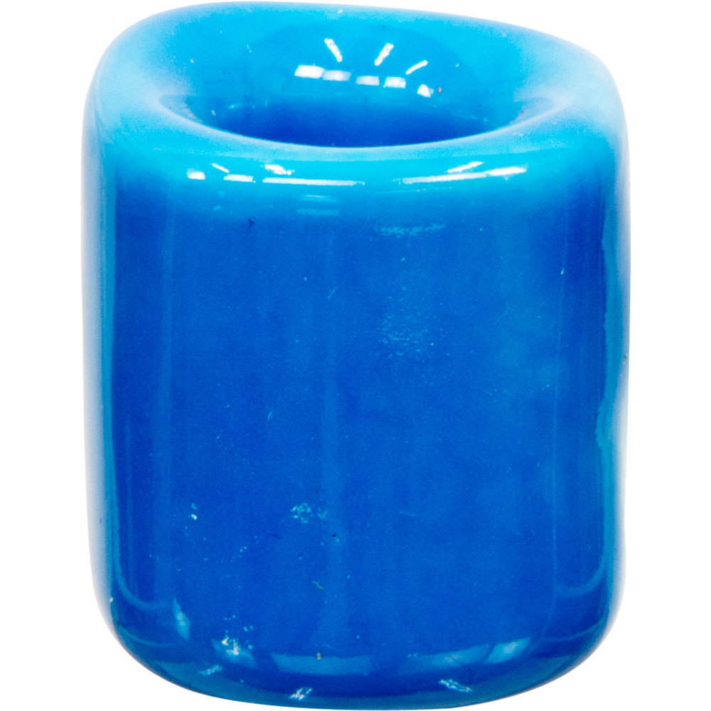 Teal chime candle holder