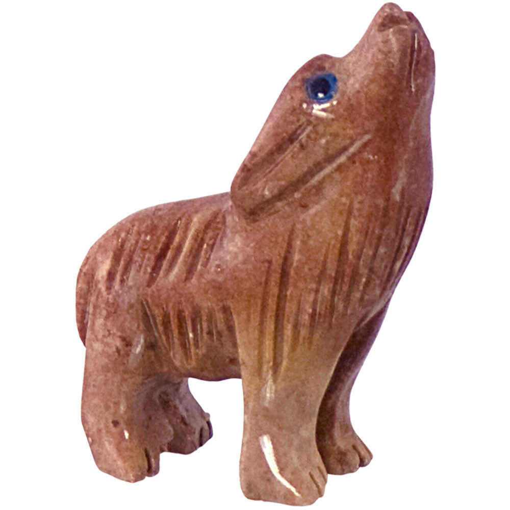 Dolomite Wolf carving spirit animal