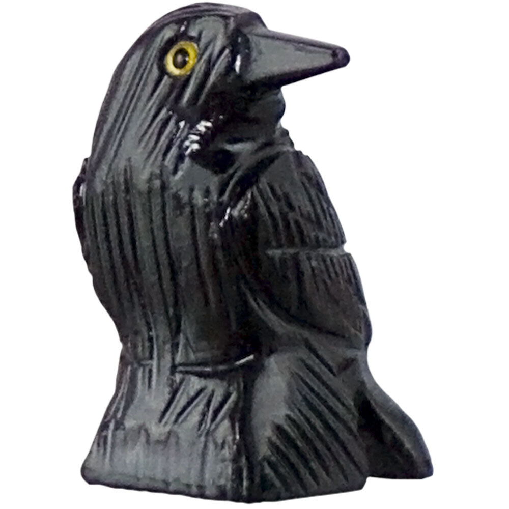 Black Onyx Crow carving spirit animal