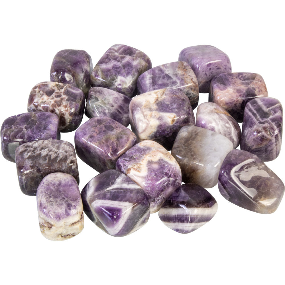 Chevron Amethyst Tumbled stone