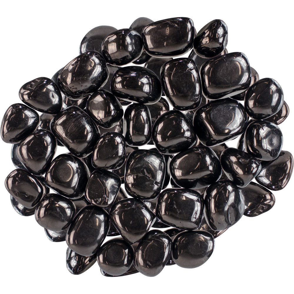 Jet Tumbled stone