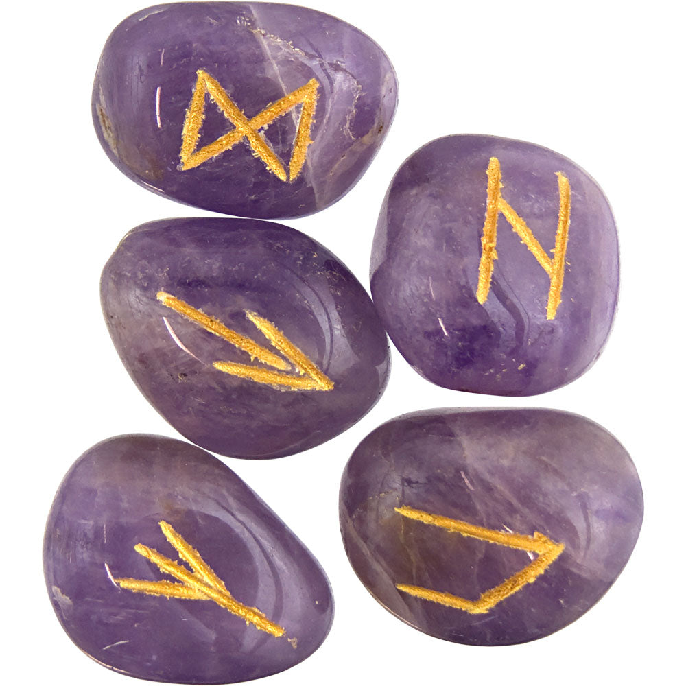 Gemstone Rune Set Amethyst