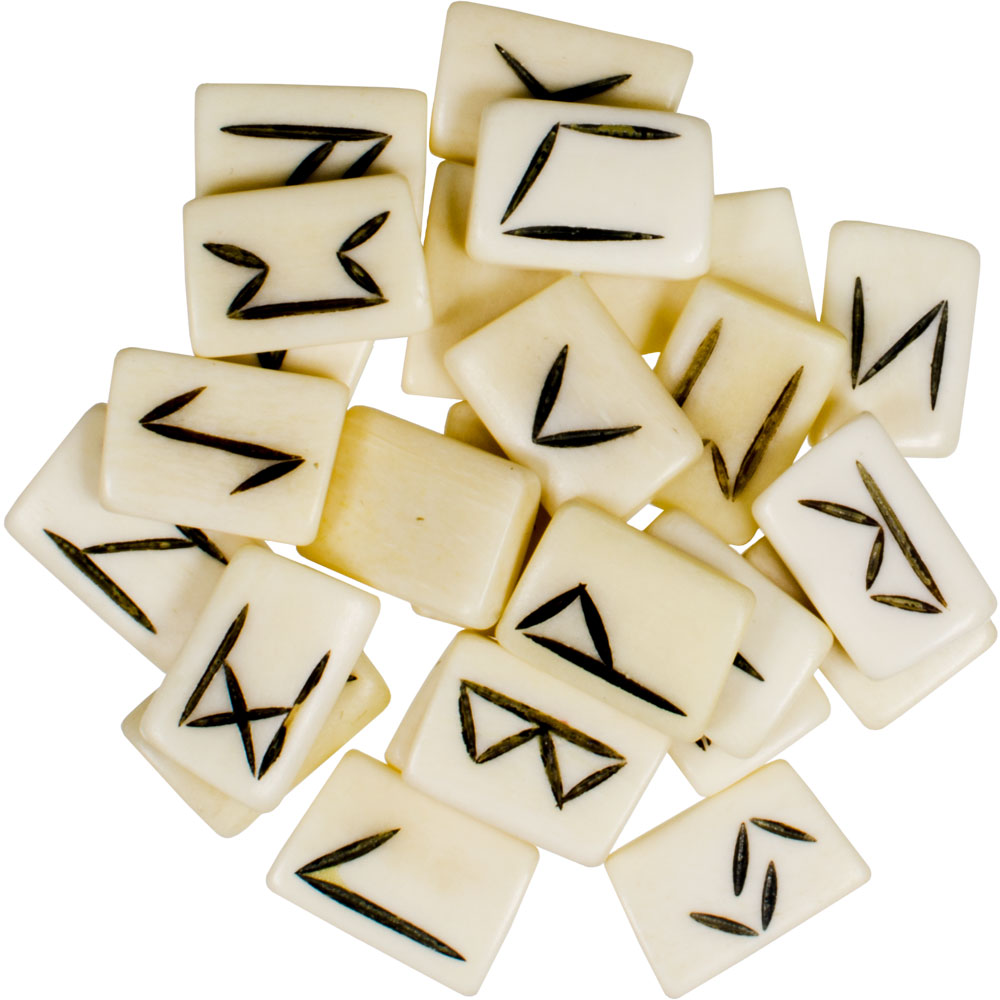 Buffalo Bone Rune Set