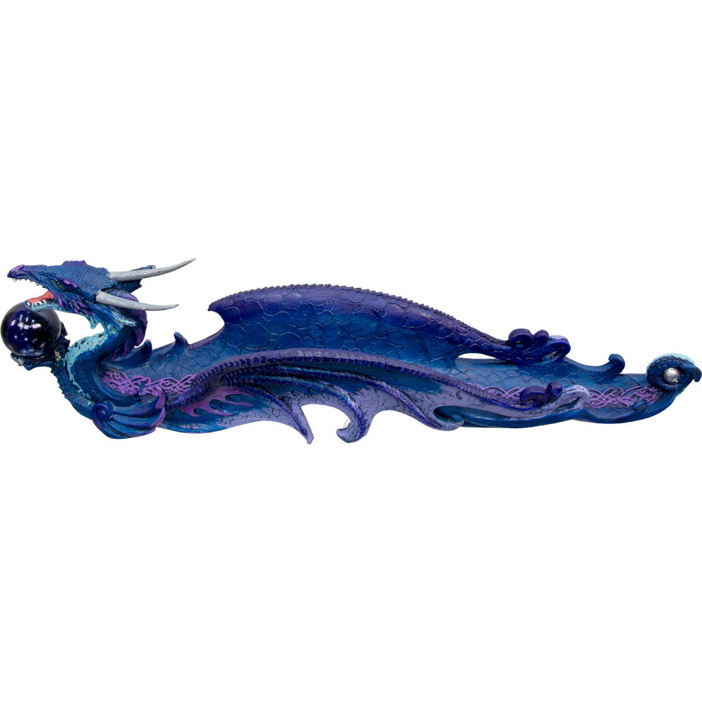 Incense Holder Purple Dragon w/Sphere