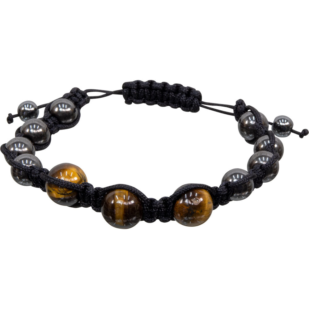 Magnetic Hematite Bracelet - Tiger Eye