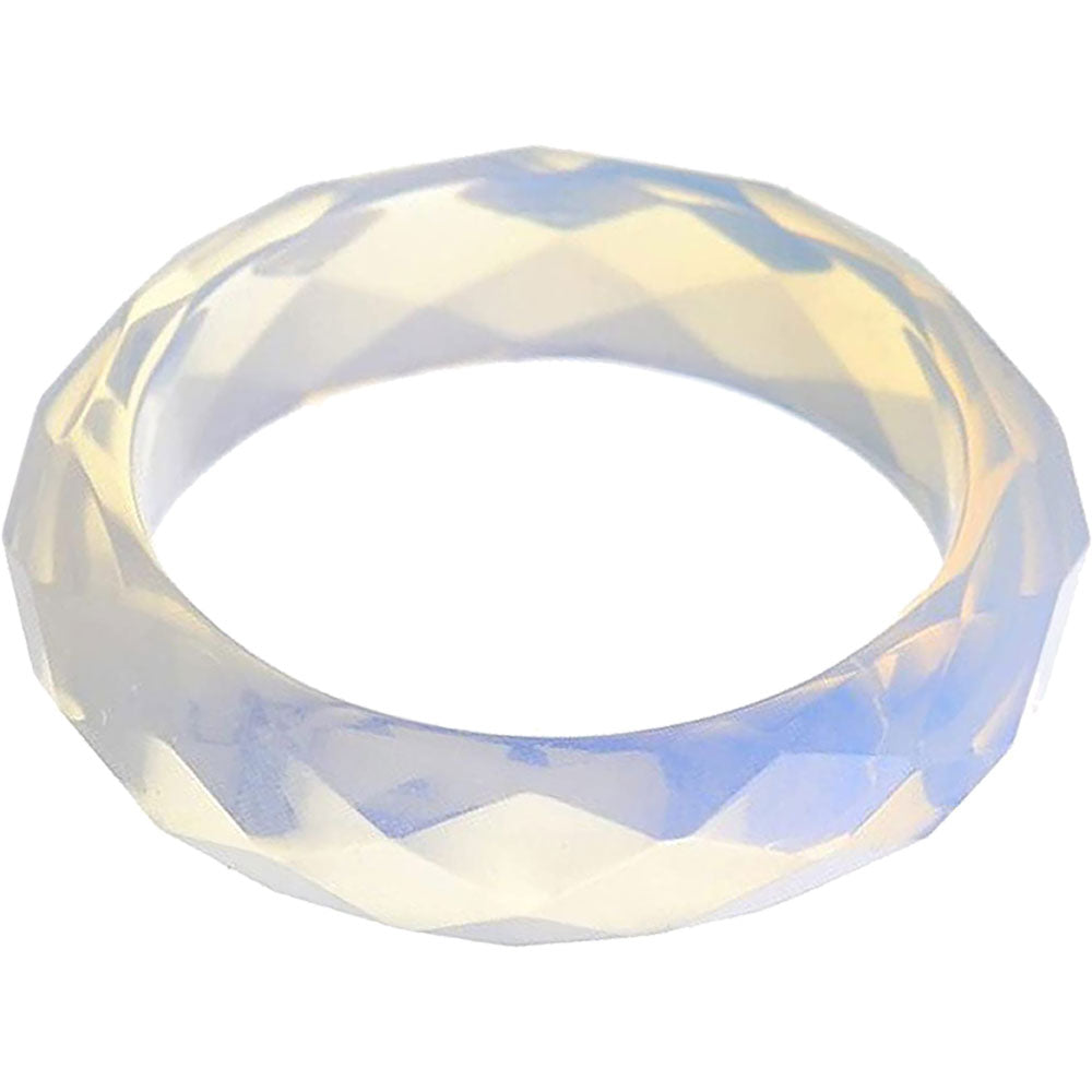 Gemstone Faceted Opalite Rings