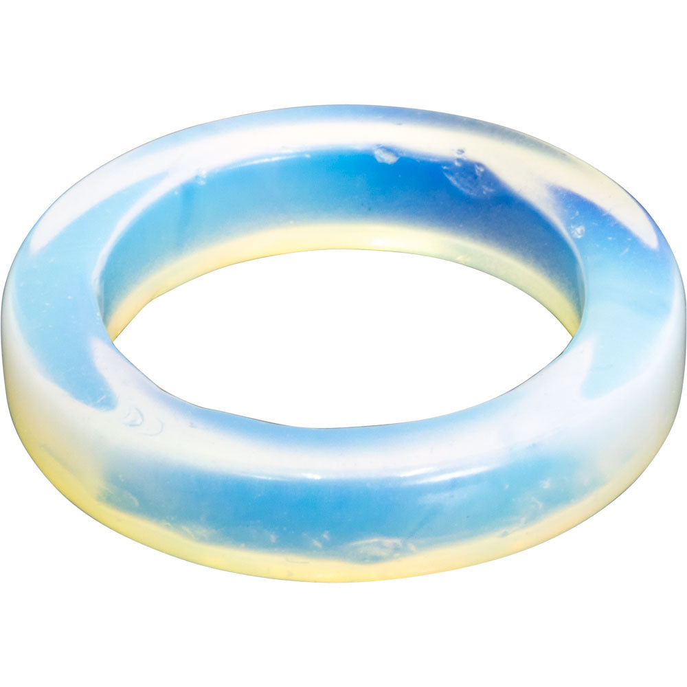Gemstone Flat Opalite Rings