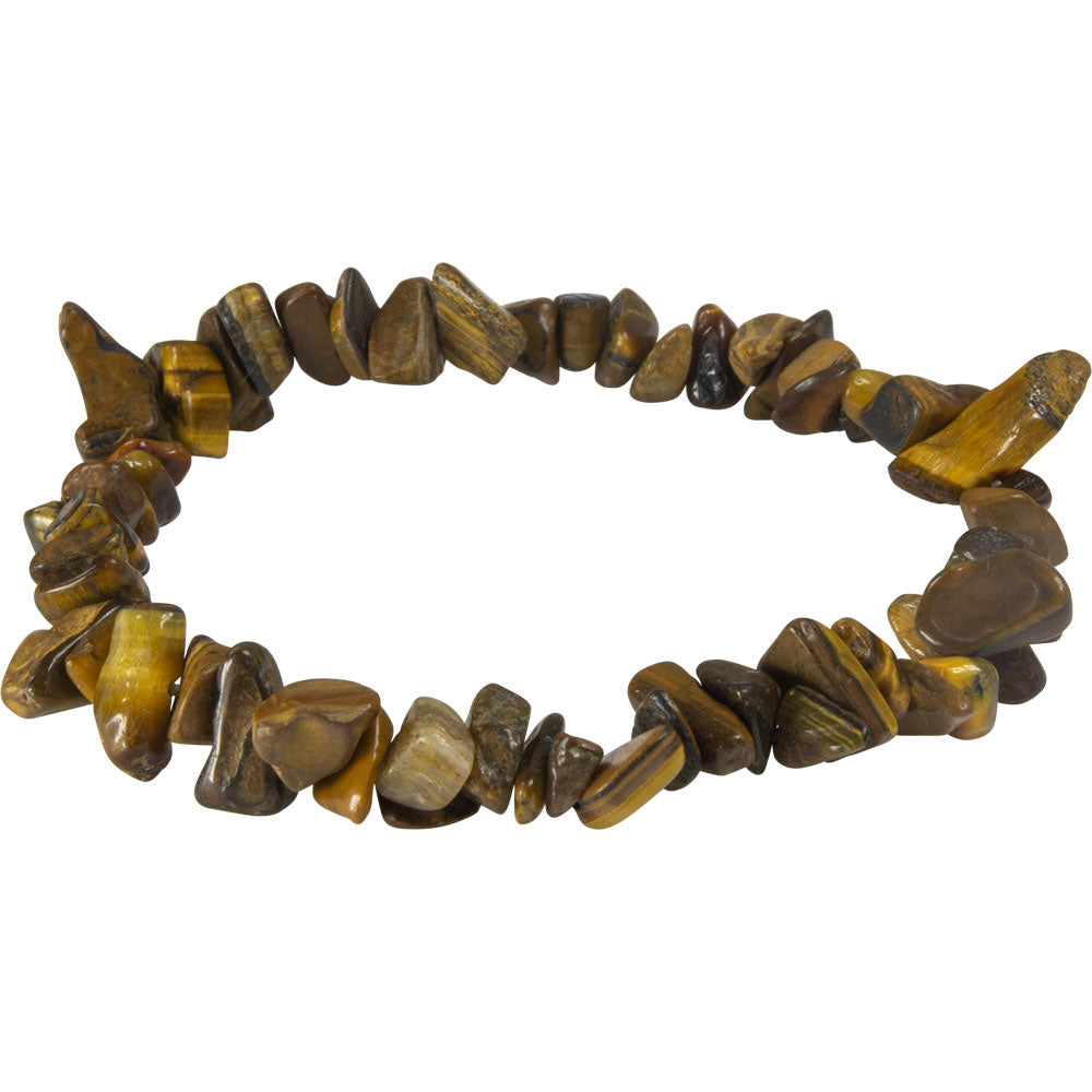 Elastic Chips Bracelet - Tiger Eye