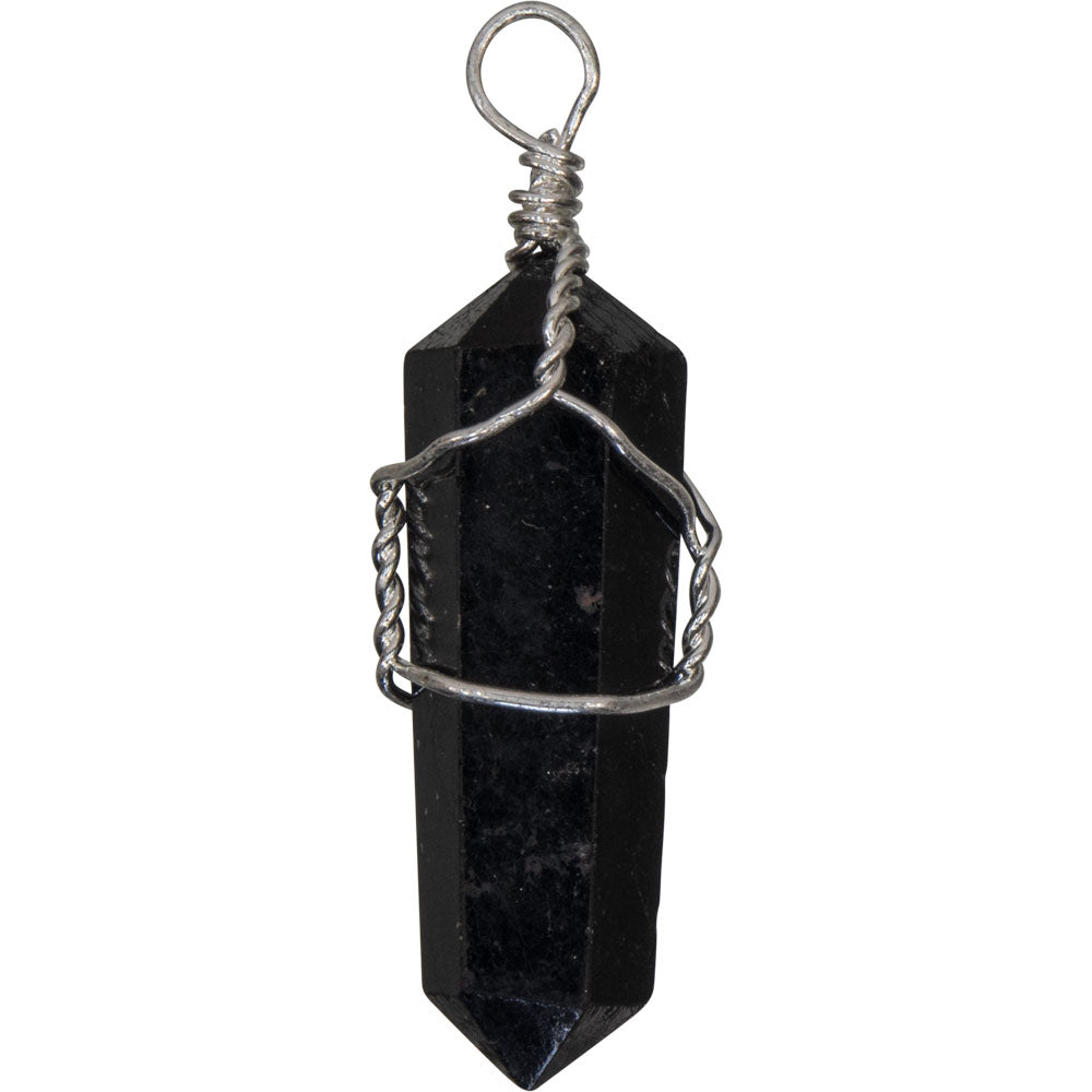 Wire Wrapped Point Pendants - Black Tourmaline