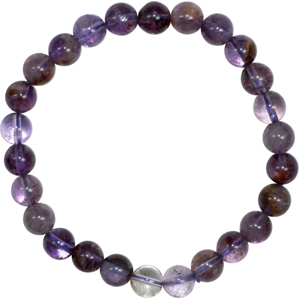 Elastic Bracelet 8mm Round Beads - Super 7