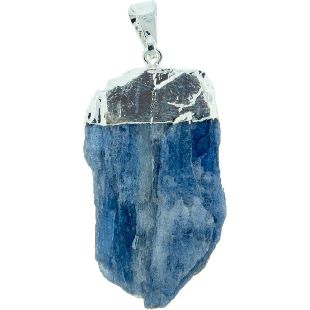 Kyanite Rough Point w/ Silver Cap Pendant