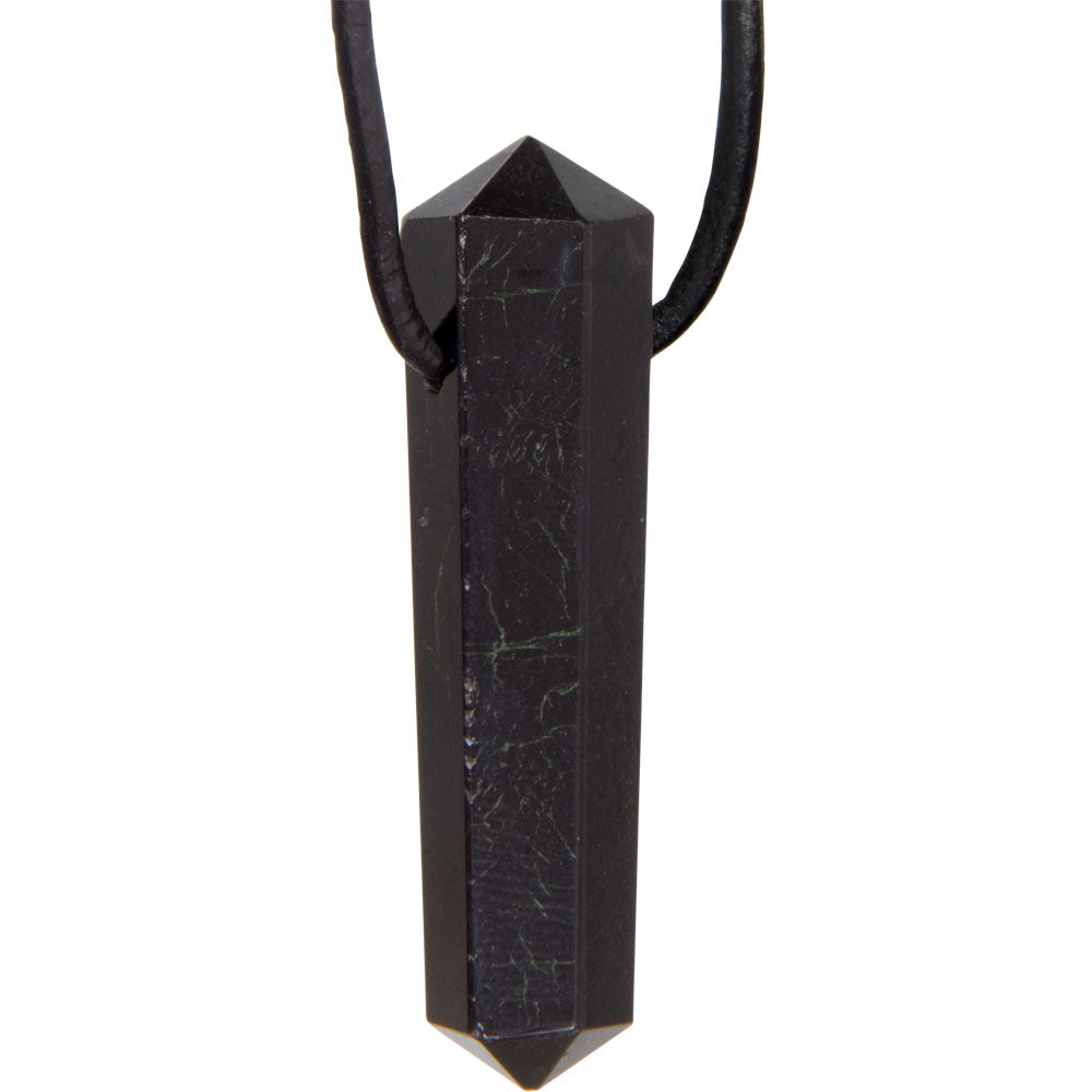 Double Terminated Point Necklace - Black Tourmaline