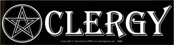 "Clergy" Bumper Sticker