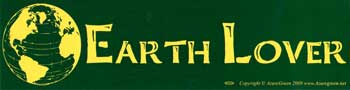 "Earth Lover" Bumper Sticker