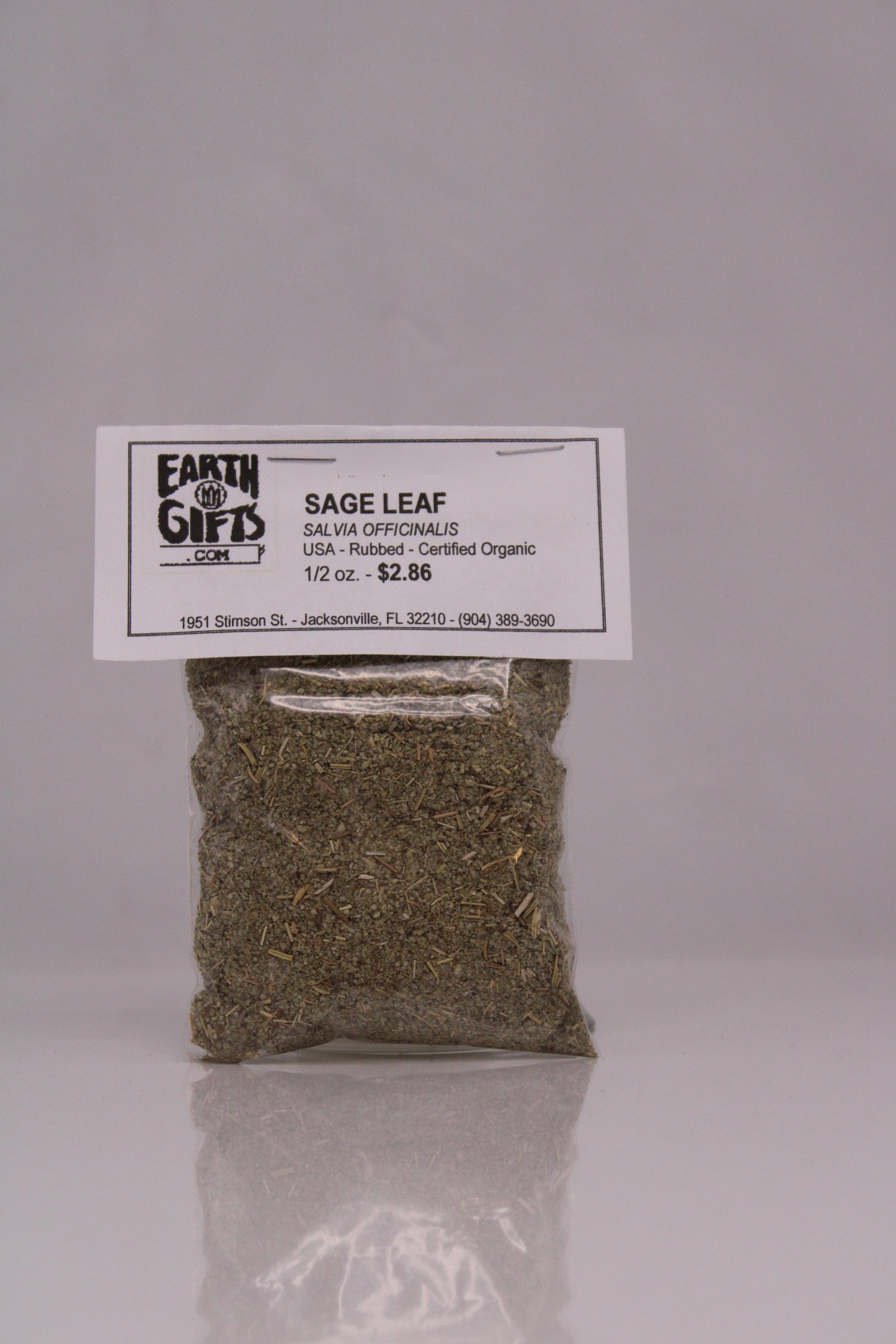Sage Leaf Rubbed