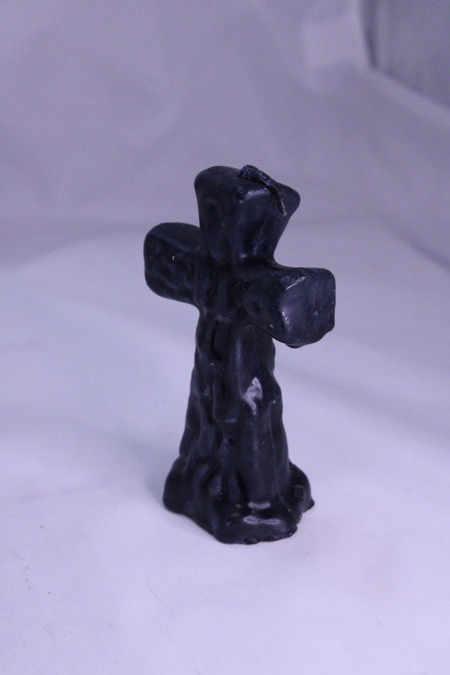 Cross Figure Candle Black