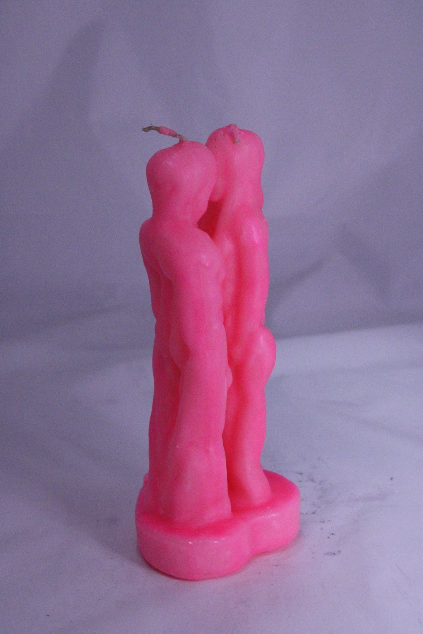 Lovers Figure Candle Pink