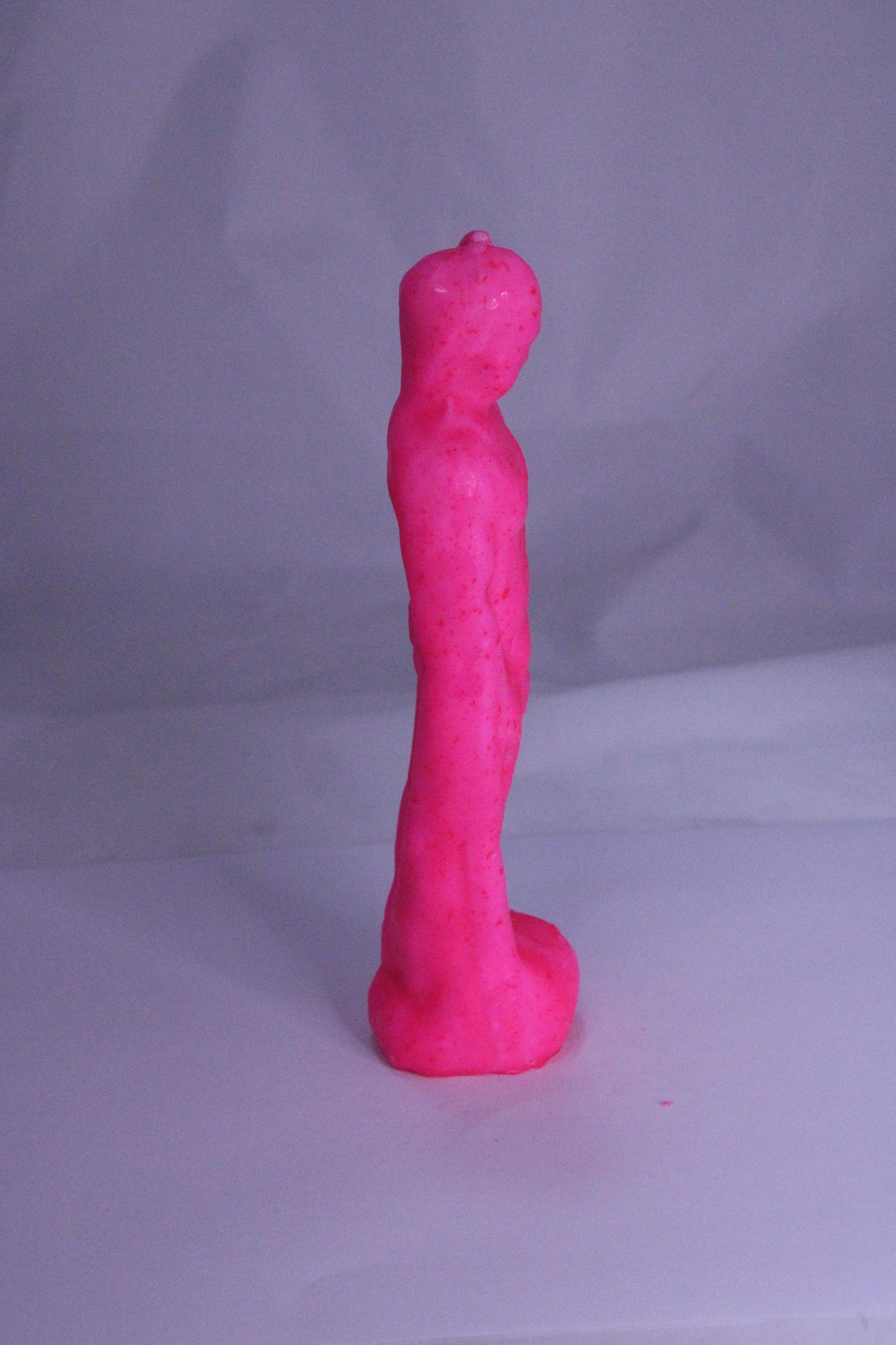 Male Figure Candle Pink