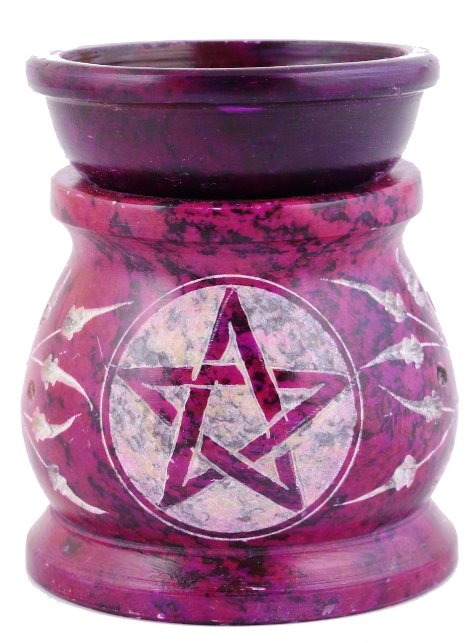 3.5" Purple Pentacle Stone Oil Diffuser