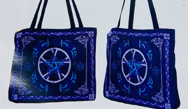 15.5" x 17.5" Pentagram tote bag
