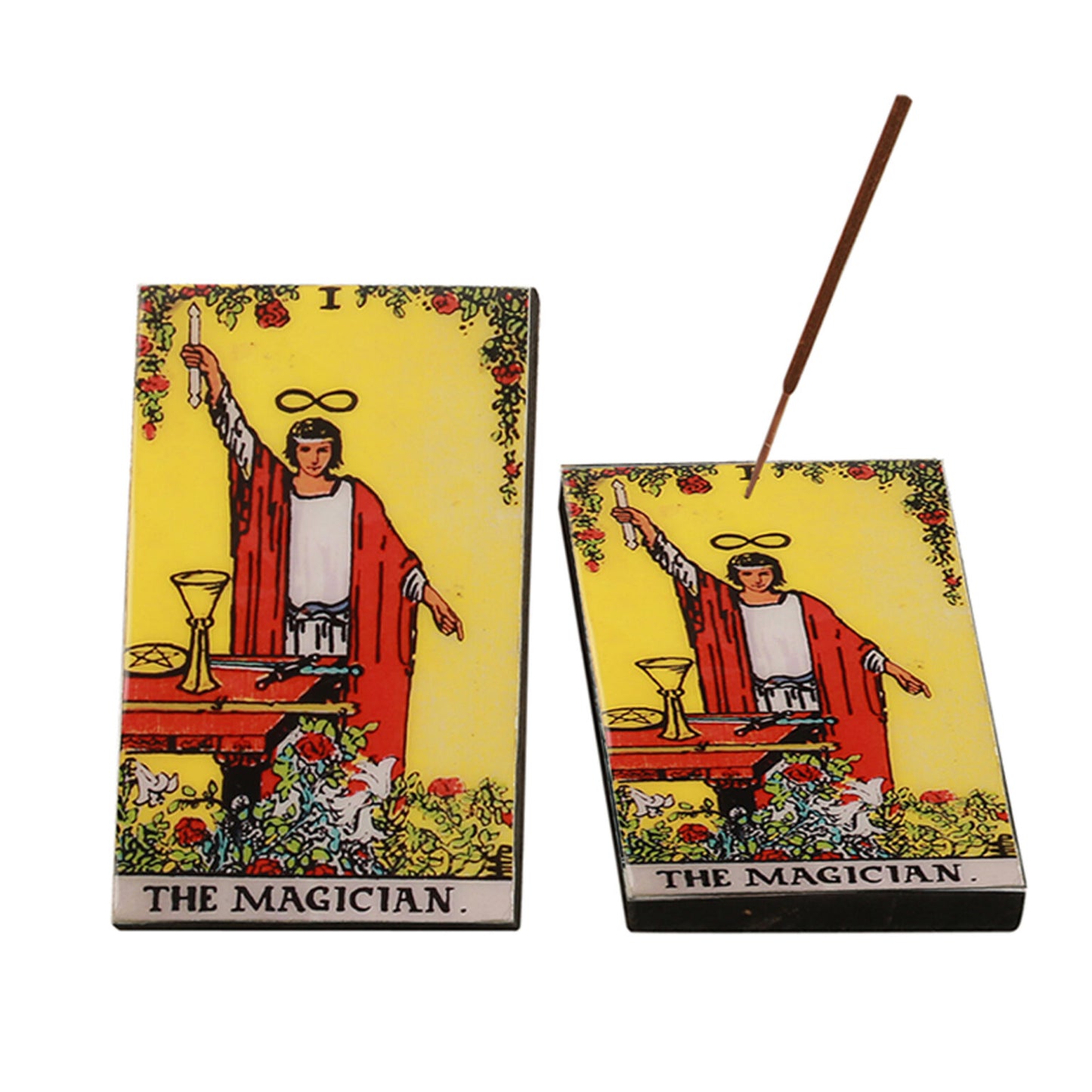 3"x5" The Magician Tarot Card Wooden Ash Catcher