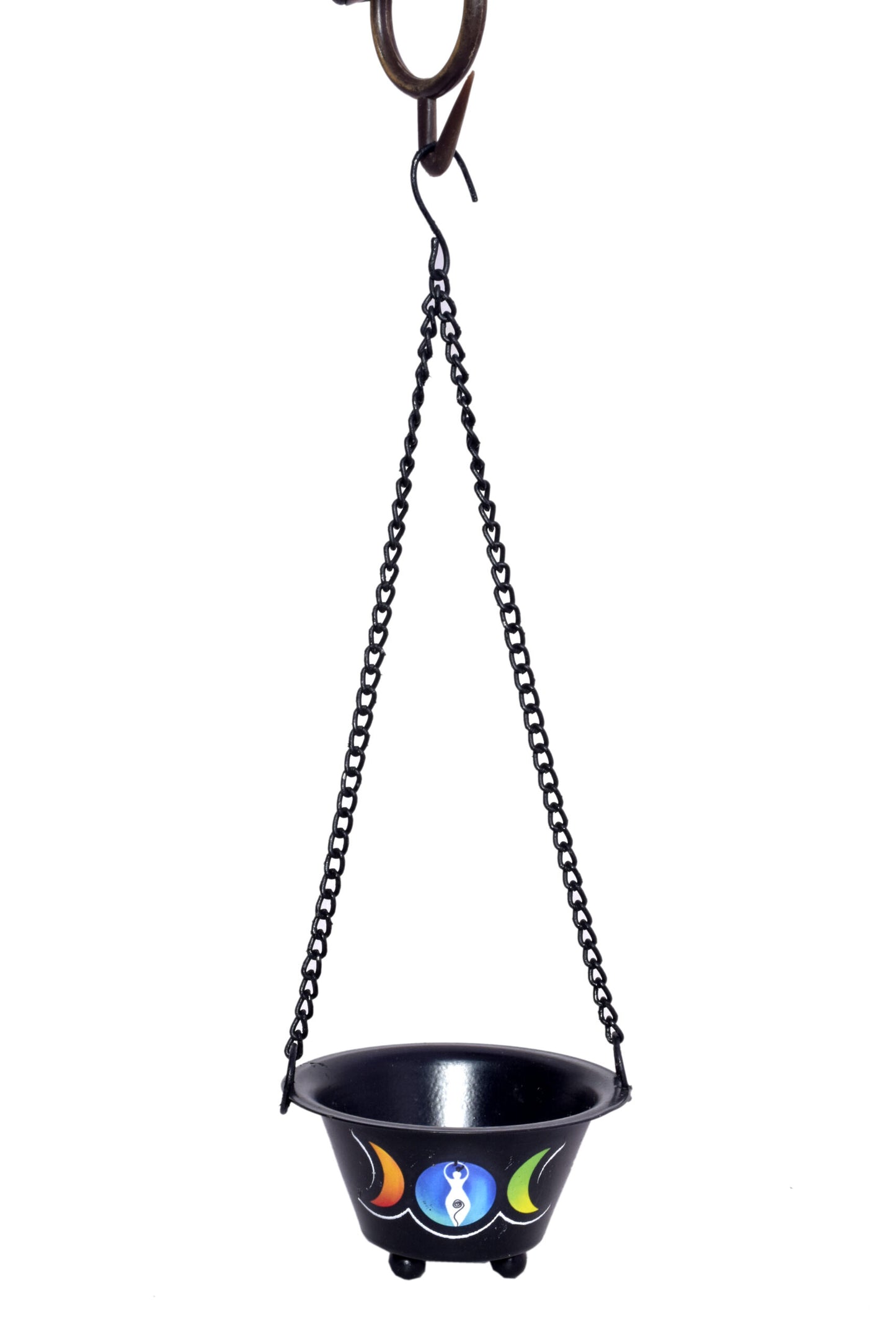 3.25" Triple Moon Goddess Hanging Burner Bowl