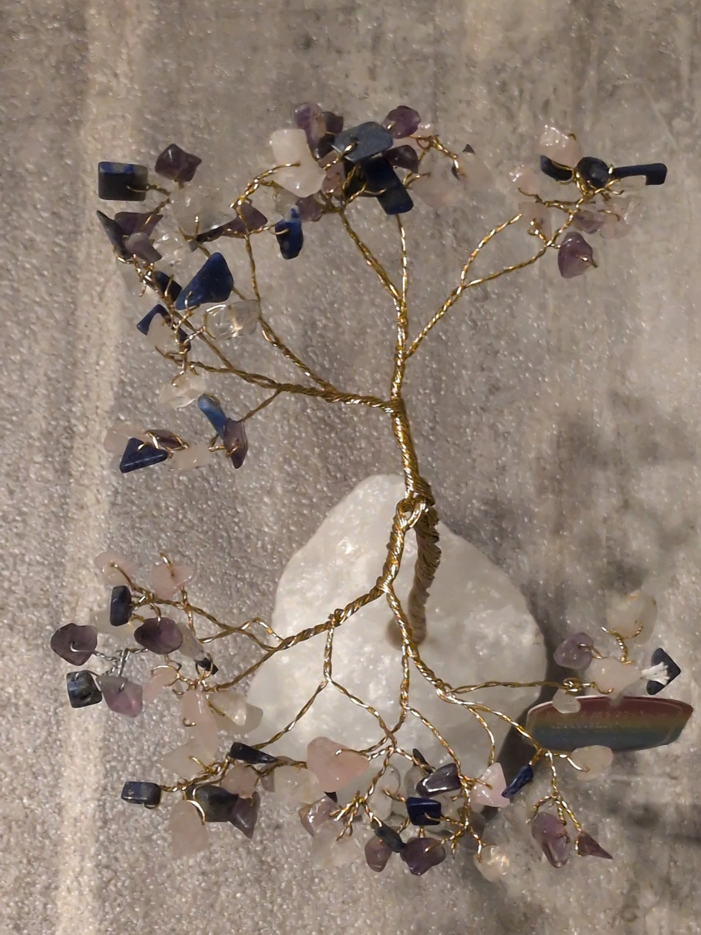 Soul Sticks Rough Stone Base Gemstone Tree - Love & Harmony