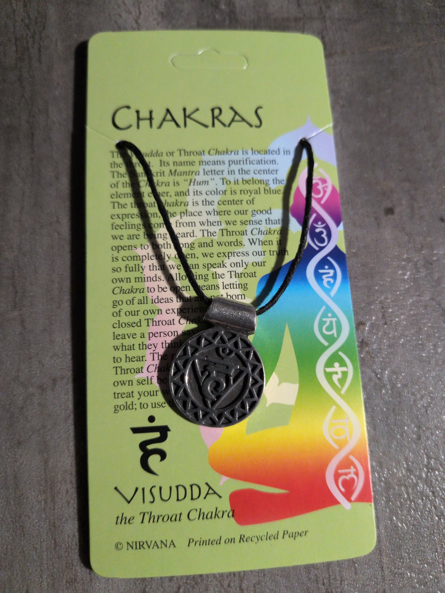 Chakras Collection Visudda / Throat Chakra Pewter Pendant