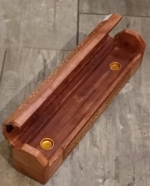 Laser engraved tree Incense Coffin Box