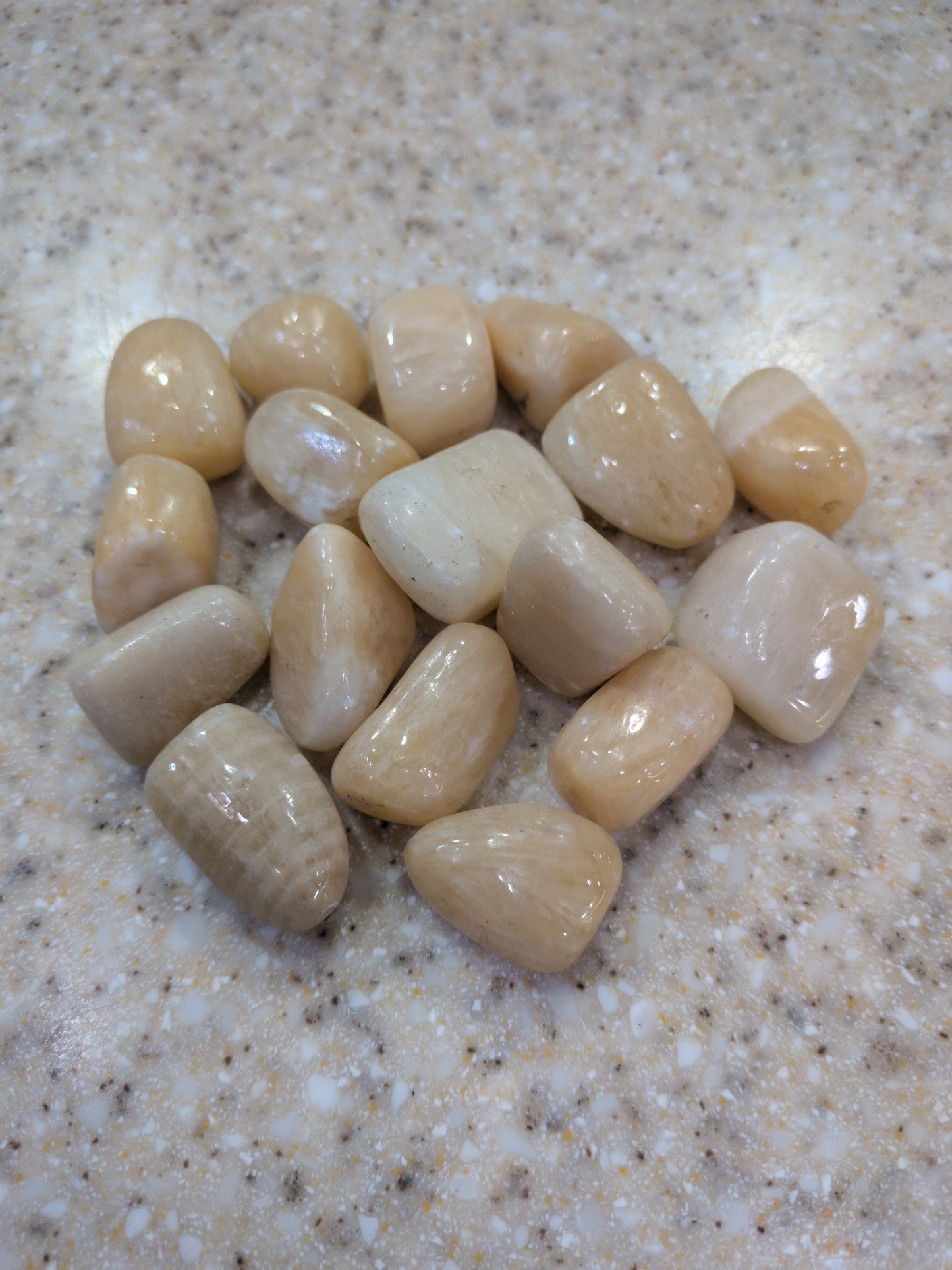Yellow Calcite Tumbled stone