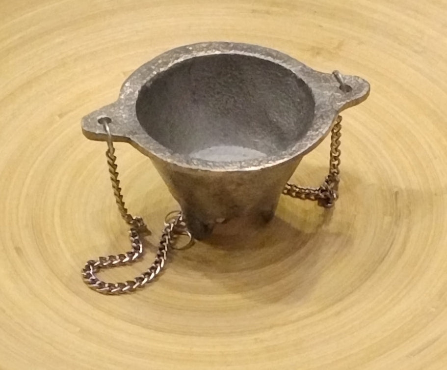 Pewter Hanging Cauldron