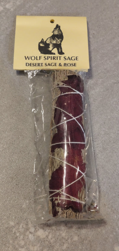 Wolf Spirit Sage Desert Sage & Rose Bundle
