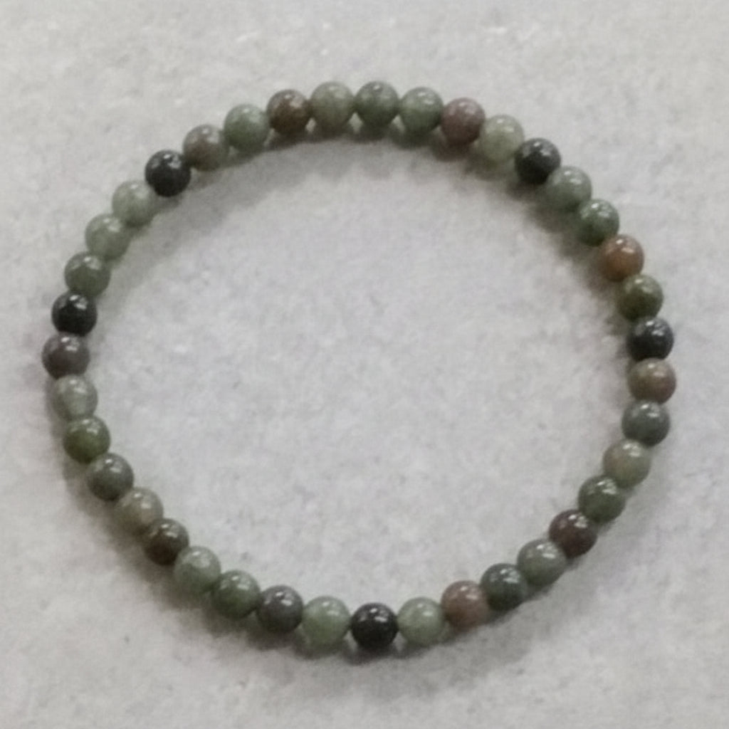 Elastic 4mm African Bloodstone