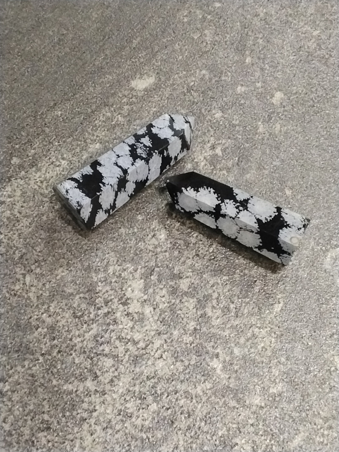 Snowflake Obsidian Tower Point