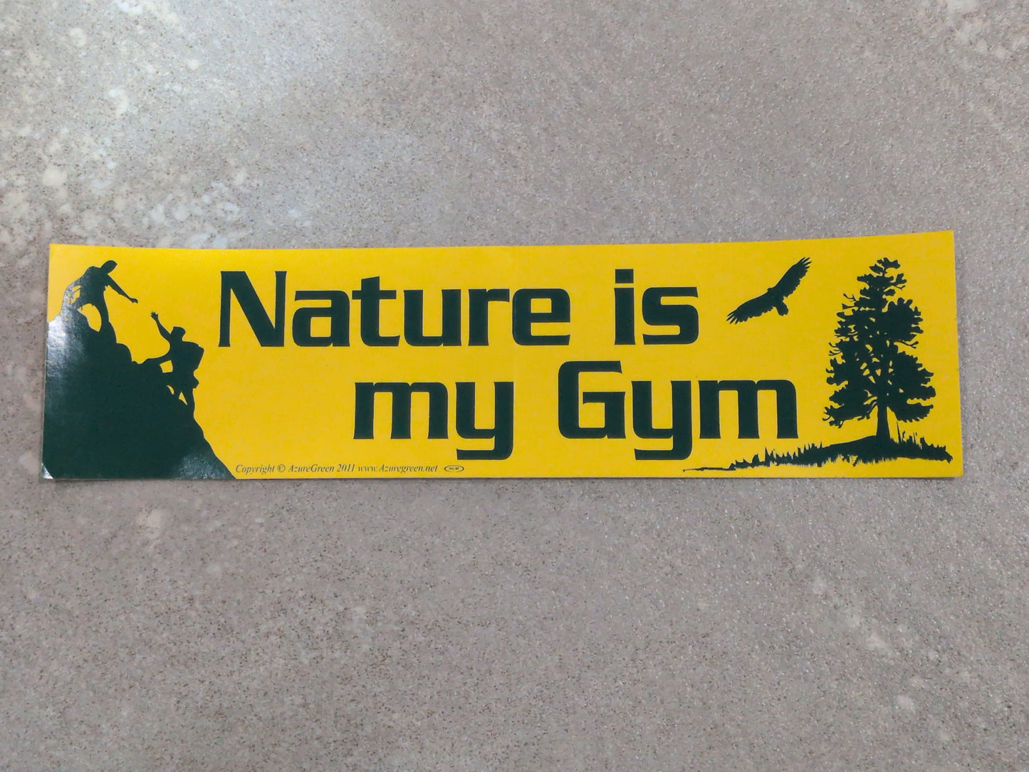 Nature is my gym bumper sticker