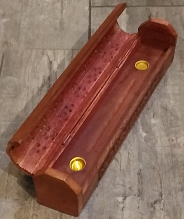 Om Floral Incense Coffin Box
