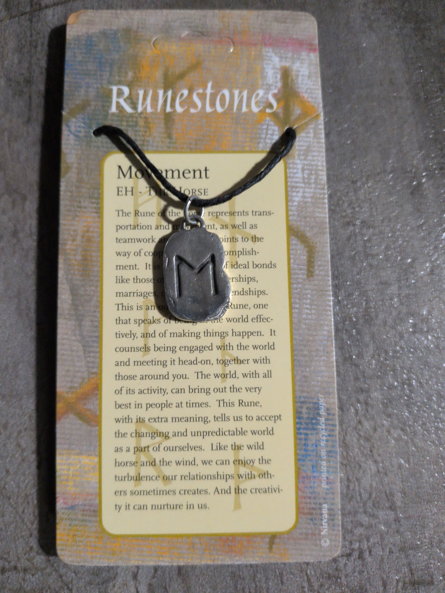Runestones Movement Pewter Pendant