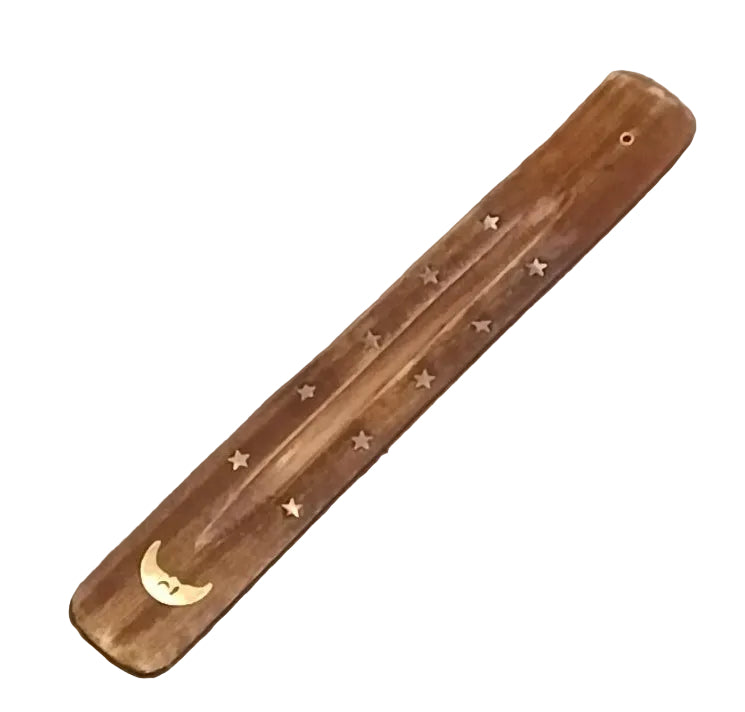 Brass Inlay Incense burner- Moon