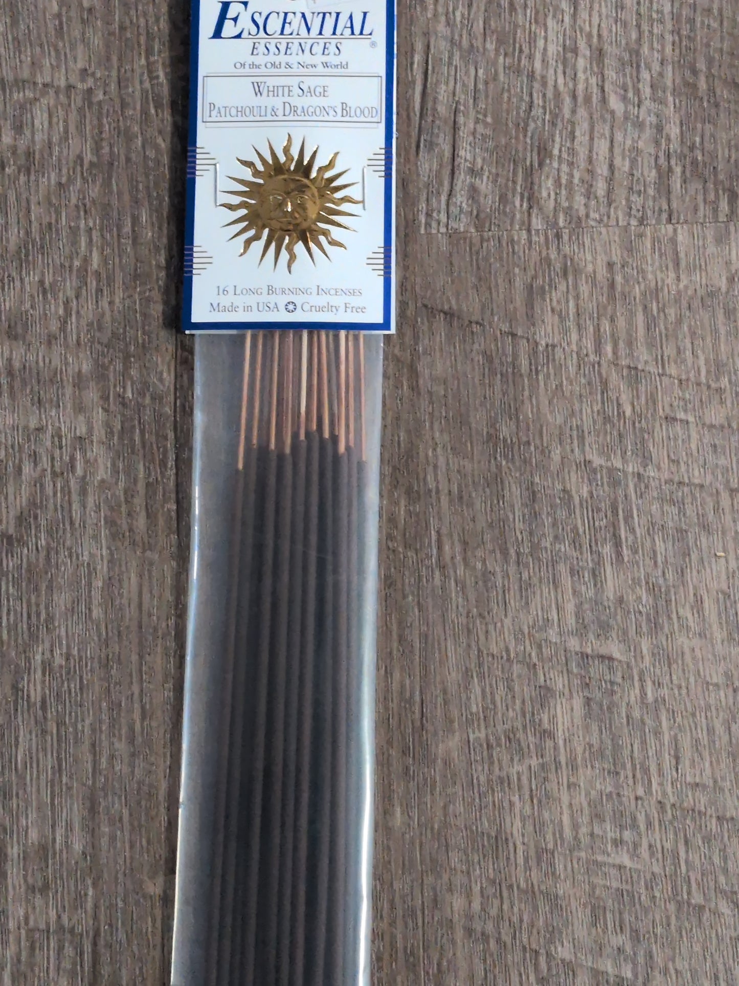 Escential Essences Incense 16 sticks White Sage, Patchouli & Dragons Blood