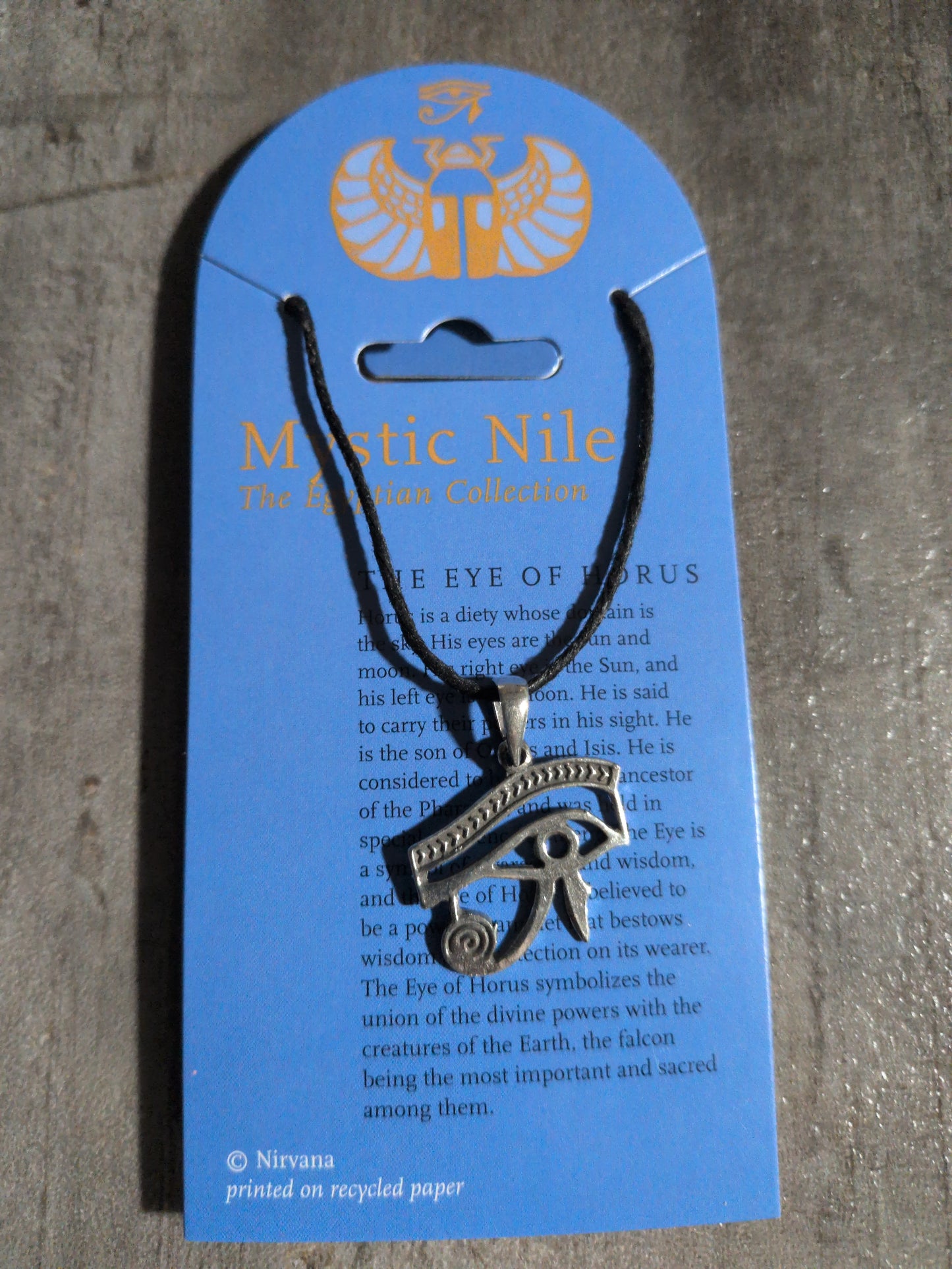 Mystic Nile (Egyptian Collection) Small Eye of Horus Pewter Pendant