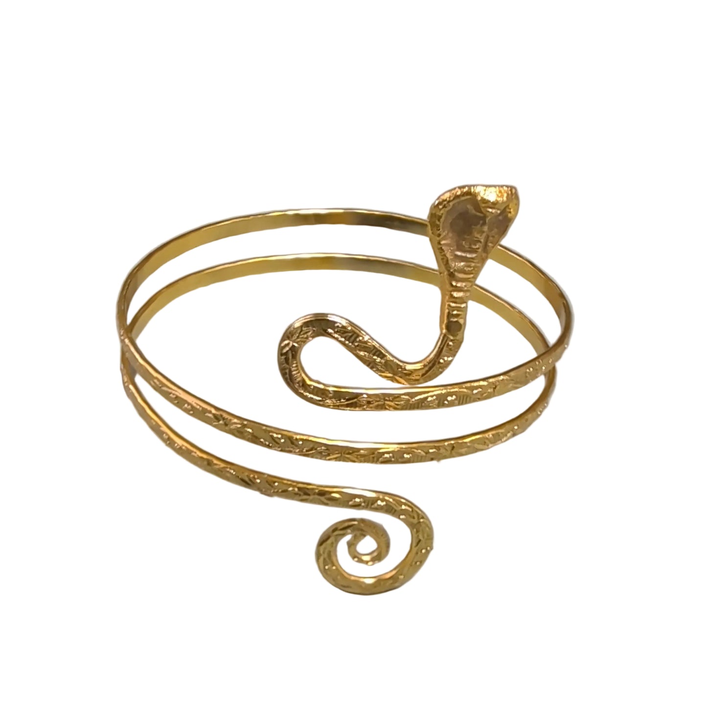 Metal Upper Arm Snake Bracelet Gold Color