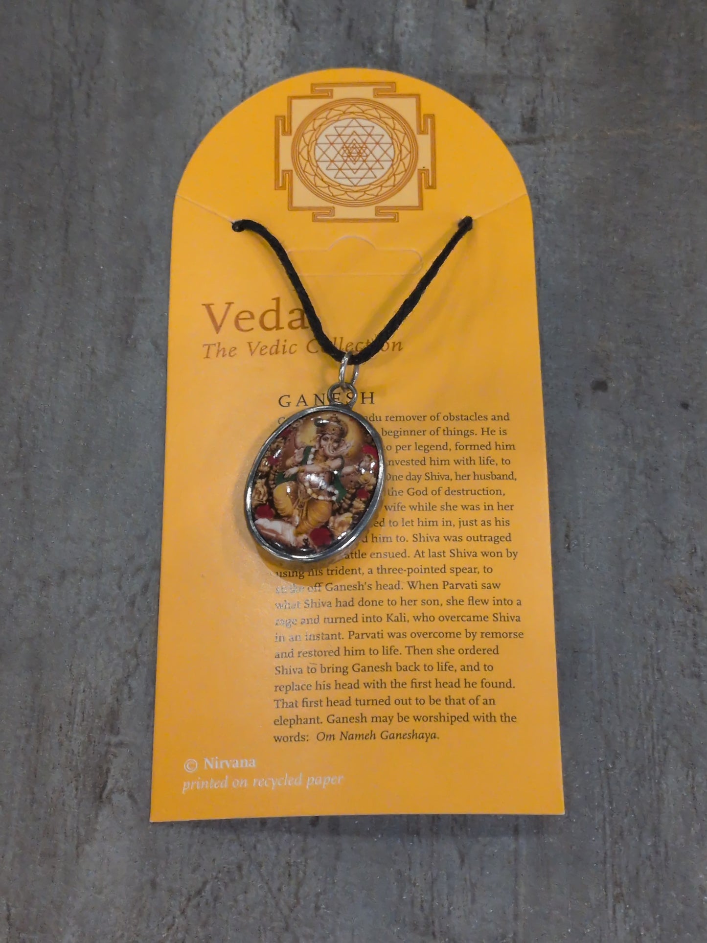 Veda / Vedic Collection Ganesh (ceramic) Pendant