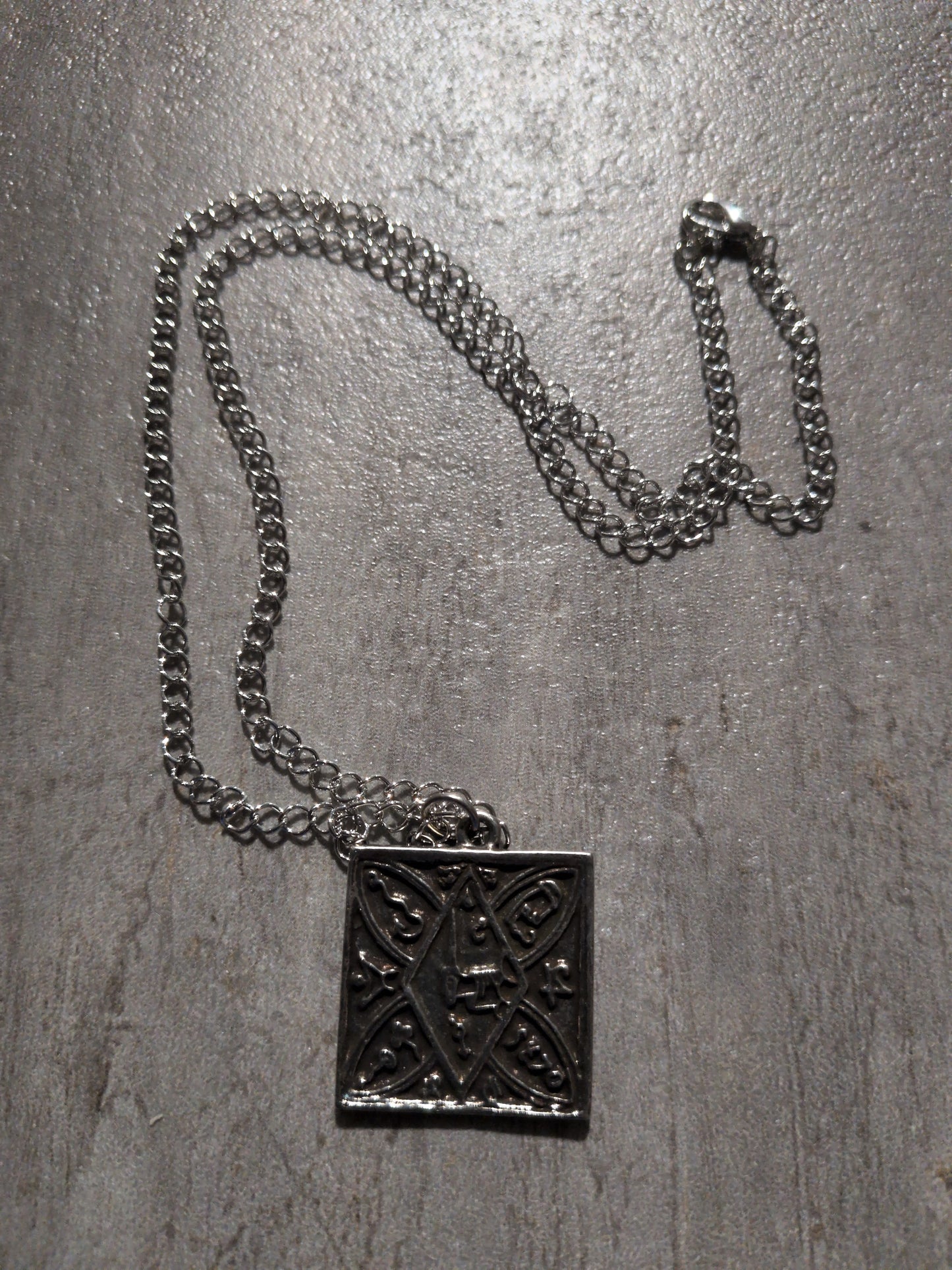 Bring Good Fortune Pewter Pendant w/ Chain