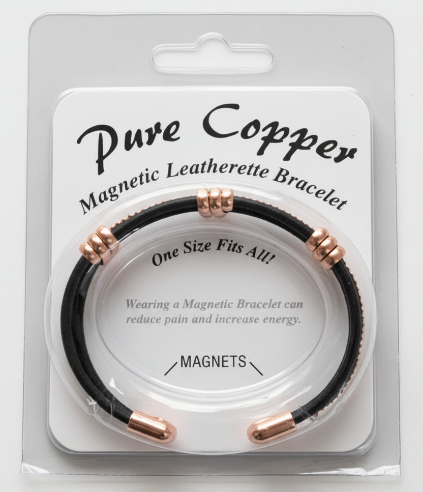 Magnetic Leatherette Bracelet