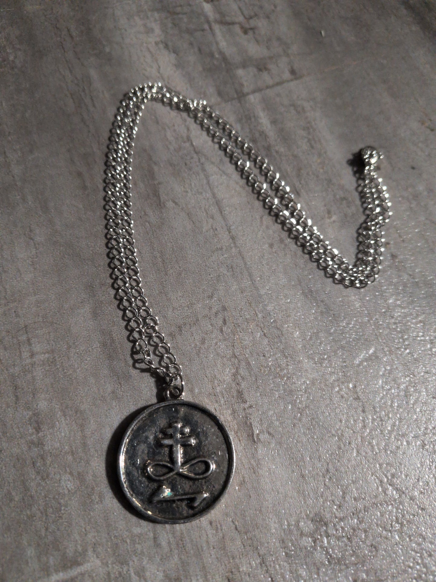 Destroy Enemies Pewter Pendant w/ Chain
