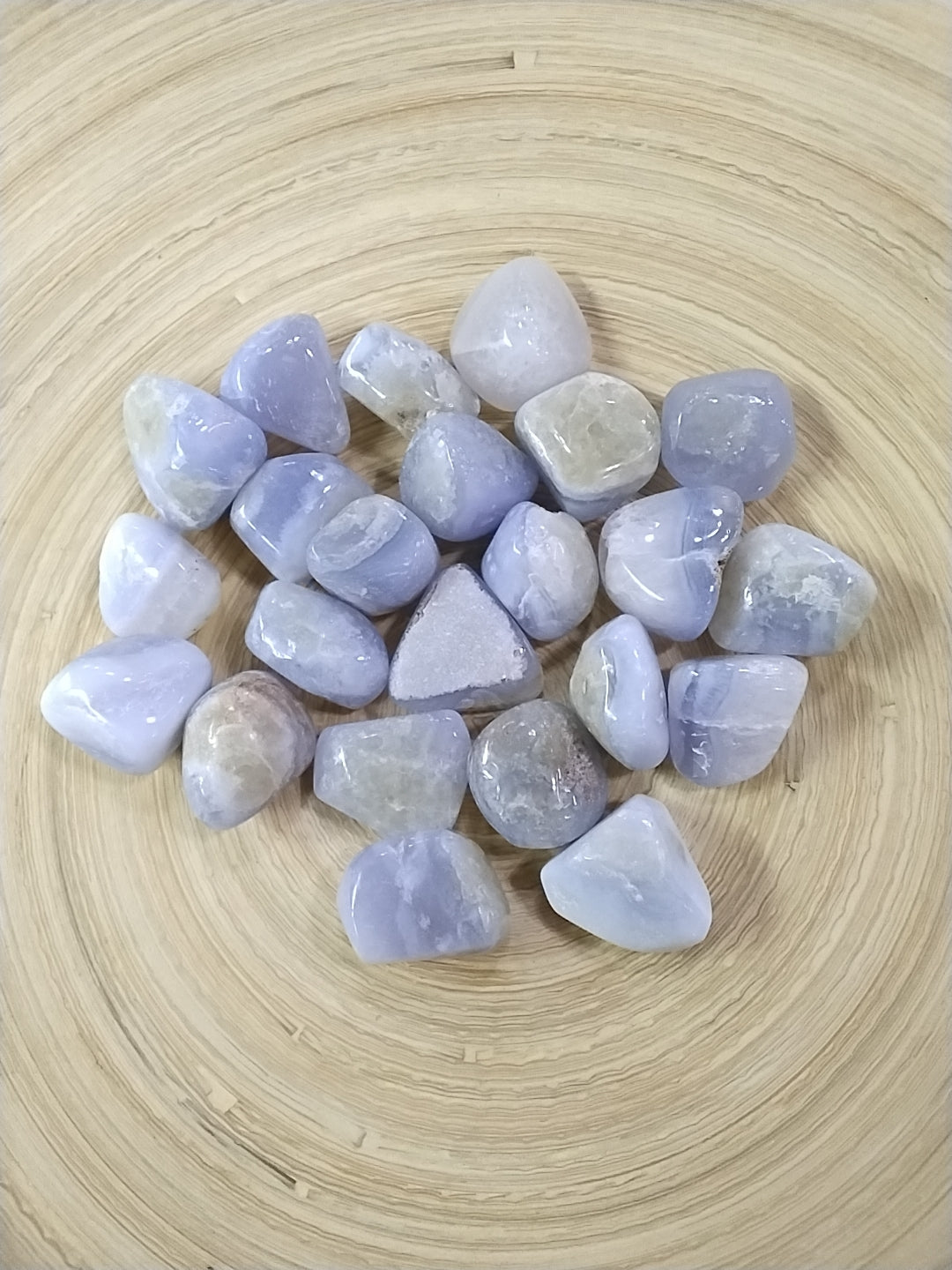 Large Blue Lace Agate Tumbled Stone