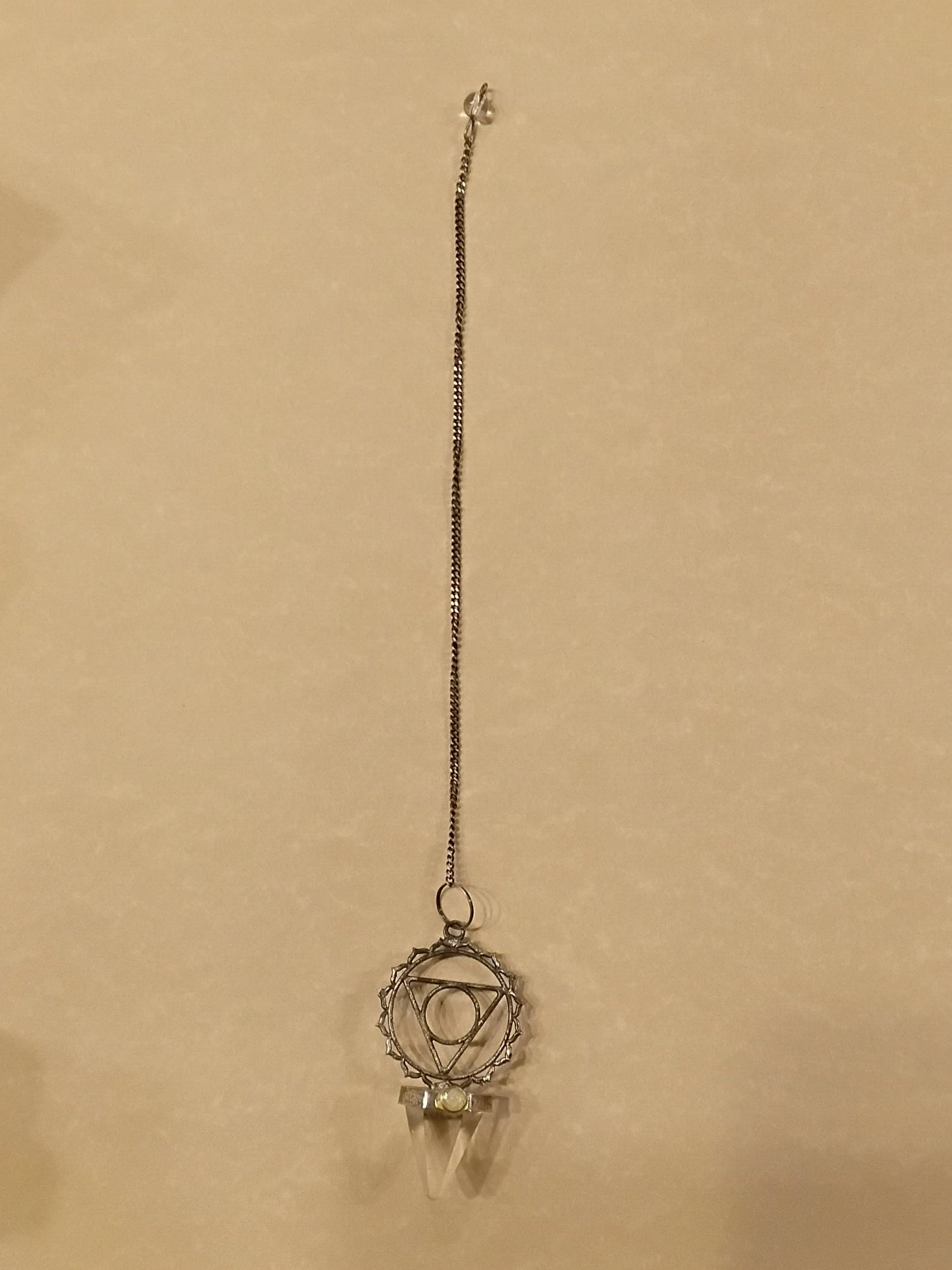 Throat Chakra With Quartz Point Pendulum
