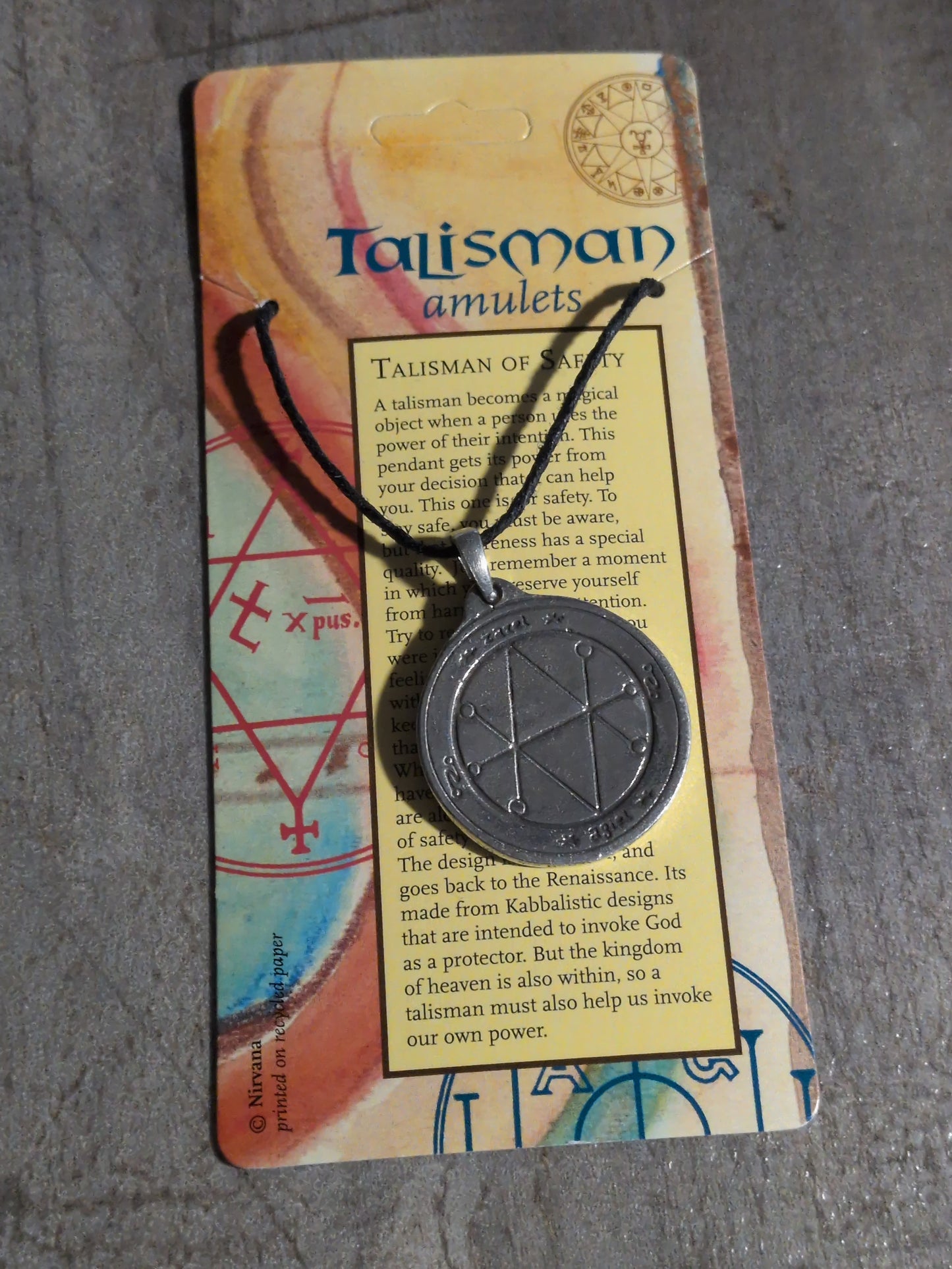 Talisman Amulets Talisman of Safety Pewter Pendant