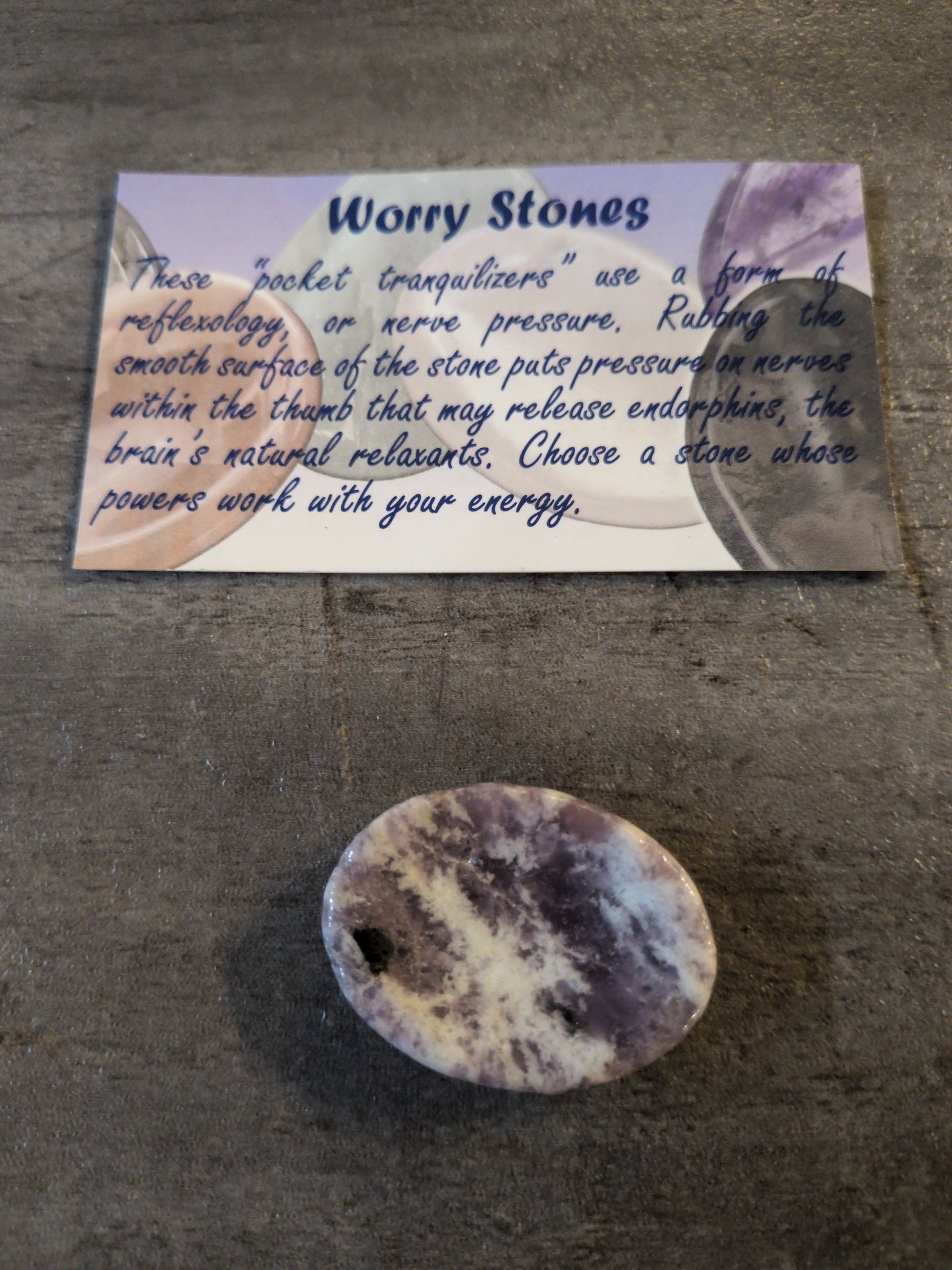 Lepidolite Worry Stone